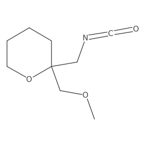 2-(Isocyanatomethyl)-2-(methoxymethyl)oxane Structure