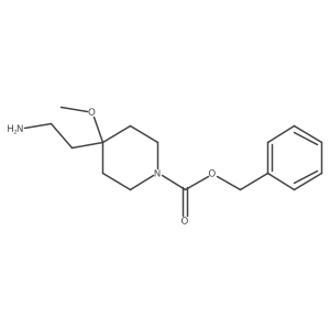 Benzyl 4-(2-aminoethyl)-4-methoxypiperidine-1-carboxylate结构式