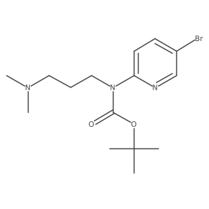 tert-butyl N-(5-bromopyridin-2-yl)-N-[3-(dimethylamino)propyl]carbamate结构式