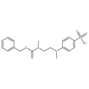 benzyl N-methyl-N-{2-[methyl(4-sulfamoylphenyl)amino]ethyl}carbamate结构式