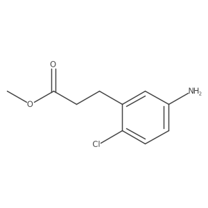 Methyl 3-(5-amino-2-chlorophenyl)propanoate结构式
