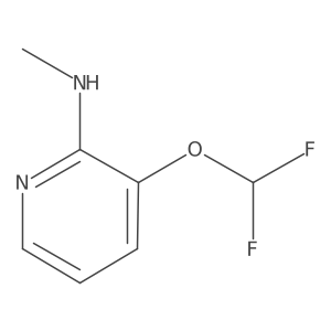 3-(difluoromethoxy)-N-methylpyridin-2-amine结构式