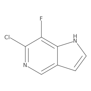6-chloro-7-fluoro-1H-pyrrolo[3,2-c]pyridine结构式