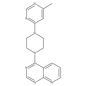 4-Methyl-6-(4-{pyrido[2,3-d]pyrimidin-4-yl}piperazin-1-yl)pyrimidine Structure