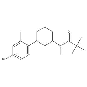 N-[1-(5-bromo-3-methylpyridin-2-yl)piperidin-3-yl]-N,2,2-trimethylpropanamide Structure