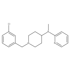 N-{1-[(3-chlorophenyl)methyl]piperidin-4-yl}-N-methylpyridin-2-amine结构式