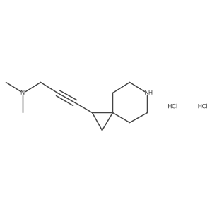 (3-{6-Azaspiro[2.5]octan-1-yl}prop-2-yn-1-yl)dimethylamine dihydrochloride结构式