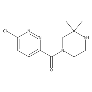3-Chloro-6-(3,3-dimethylpiperazine-1-carbonyl)pyridazine结构式