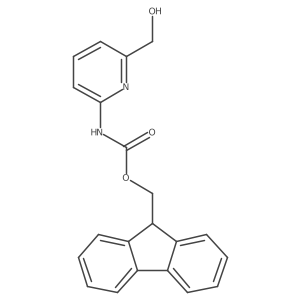 (9H-fluoren-9-yl)methyl N-[6-(hydroxymethyl)pyridin-2-yl]carbamate结构式