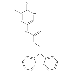 (9H-fluoren-9-yl)methyl N-(5-fluoro-6-hydroxypyridin-3-yl)carbamate结构式