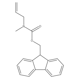 (9H-fluoren-9-yl)methyl N-methyl-N-(prop-2-en-1-yl)carbamate结构式