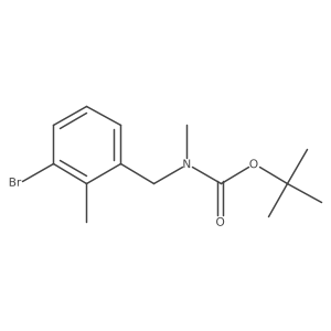 tert-Butyl 3-bromo-2-methylbenzyl(methyl)carbamate结构式