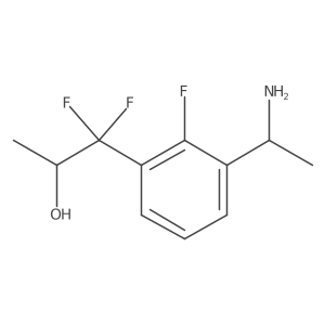(S)-1-(3-((R)-1-Aminoethyl)-2-fluorophenyl)-1,1-difluoropropan-2-ol Structure