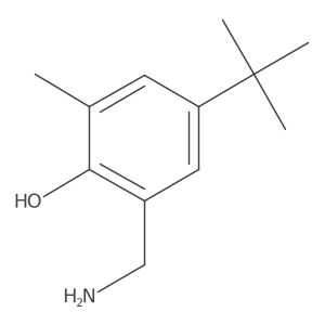 2-(Aminomethyl)-4-tert-butyl-6-methylphenol结构式