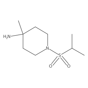 4-Methyl-1-propan-2-ylsulfonylpiperidin-4-amine Structure