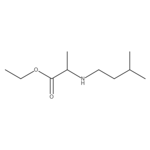 Ethyl 2-[(3-methylbutyl)amino]propanoate Structure