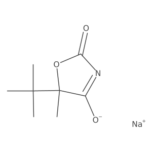 Sodium 5-tert-butyl-5-methyl-2-oxo-2,5-dihydro-1,3-oxazol-4-olate结构式
