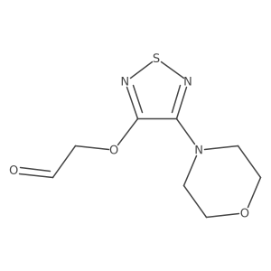 2-[[4-(4-morpholinyl)-1,2,5-thiadiazol-3-yl]oxy]Acetaldehyde Structure