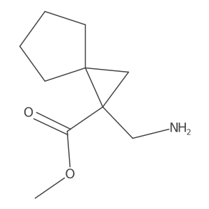 1-Aminomethyl-spiro[2.4]heptane-1-carboxylic acid methyl ester Structure