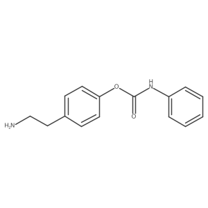 Phenol, 4-(2-aminoethyl)-, phenylcarbamate (ester)结构式
