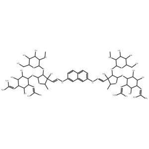 Streptomycin, 2,7-naphthylenediyldihydrazone结构式