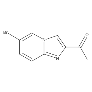 1-(6-Bromoimidazo[1,2-a]pyridin-2-yl)ethanone结构式