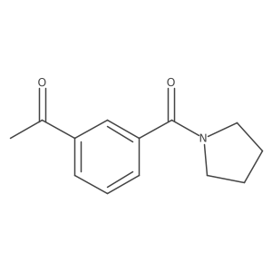 1-(3-(Pyrrolidine-1-carbonyl)phenyl)ethanone Structure
