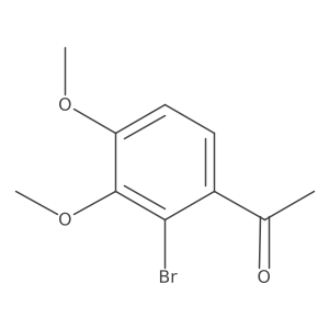 1-(2-Bromo-3,4-dimethoxyphenyl)ethanone结构式