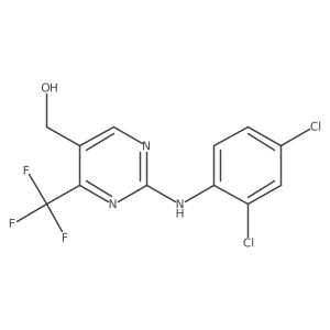 [2-(2,4-Dichlorophenylamino)-4-trifluoromethyl-pyrimidin-5-yl]-methanol Structure