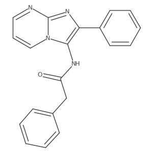 2-phenyl-N-{2-phenylimidazo[1,2-a]pyrimidin-3-yl}acetamide Structure