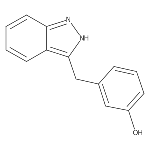 3-(1h-Indazol-3-ylmethyl)phenol结构式