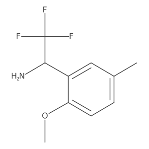 2,2,2-Trifluoro-1-(2-methoxy-5-methylphenyl)ethan-1-amine Structure