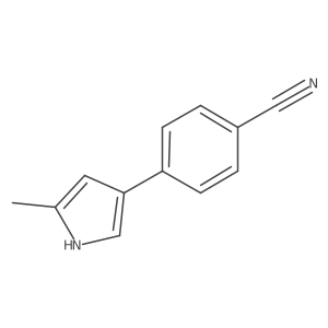 4-(4-Cyanophenyl)-2-methyl-1H-pyrrole Structure