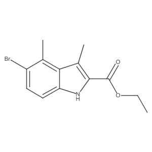 ethyl 5-bromo-3,4-dimethyl-1H-indole-2-carboxylate Structure