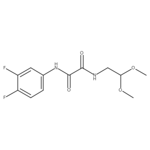 N-(3,4-difluorophenyl)-N'-(2,2-dimethoxyethyl)ethanediamide Structure