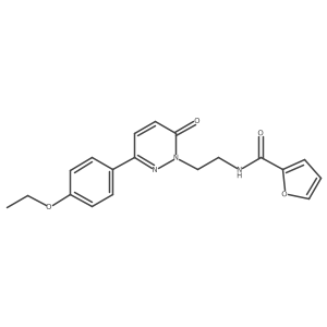 N-(2-(3-(4-ethoxyphenyl)-6-oxopyridazin-1(6H)-yl)ethyl)furan-2-carboxamide结构式