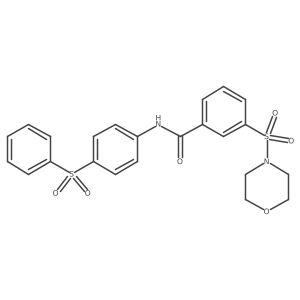 3-(morpholin-4-ylsulfonyl)-N-[4-(phenylsulfonyl)phenyl]benzamide Structure