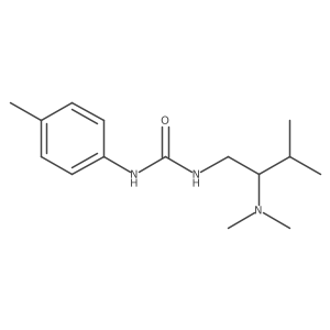 1-(2-(Dimethylamino)-3-methylbutyl)-3-(p-tolyl)urea结构式