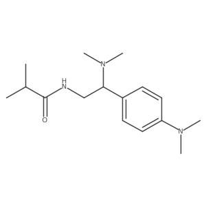 N-[2-(dimethylamino)-2-[4-(dimethylamino)phenyl]ethyl]-2-methylpropanamide结构式