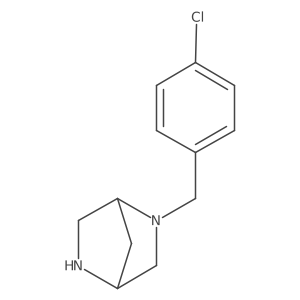 (1S,4S)-2-[(4-Chlorophenyl)methyl]-2,5-diazabicyclo[2.2.1]heptane Structure