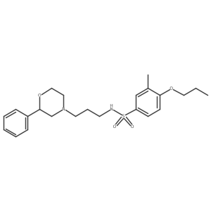 3-methyl-N-(3-(2-phenylmorpholino)propyl)-4-propoxybenzenesulfonamide Structure
