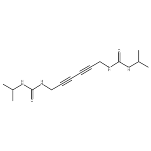 1-Propan-2-yl-3-[6-(propan-2-ylcarbamoylamino)hexa-2,4-diynyl]urea Structure
