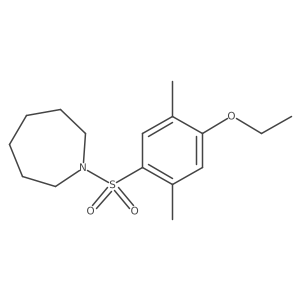 1-(4-Ethoxy-2,5-dimethylbenzenesulfonyl)azepane Structure