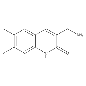 3-(aminomethyl)-6,7-dimethylquinolin-2(1H)-one结构式