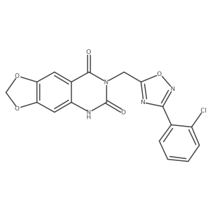 7-{[3-(2-chlorophenyl)-1,2,4-oxadiazol-5-yl]methyl}-2H,5H,6H,7H,8H-[1,3]dioxolo[4,5-g]quinazoline-6,8-dione Structure