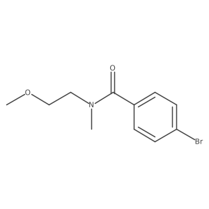 4-bromo-N-(2-methoxyethyl)-N-methylbenzamide Structure