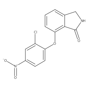 7-(2-Chloro-4-nitrophenoxy)-2,3-dihydro-1H-isoindol-1-one结构式