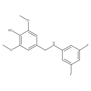 4-[[(3,5-Difluorophenyl)amino]methyl]-2,6-dimethoxyphenol Structure