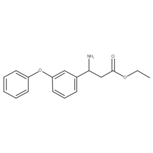 Ethyl 3-amino-3-(3-phenoxyphenyl)propanoate Structure
