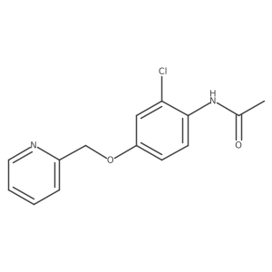 N-[2-Chloro-4-(2-pyridinylmethoxy)phenyl]acetamide Structure